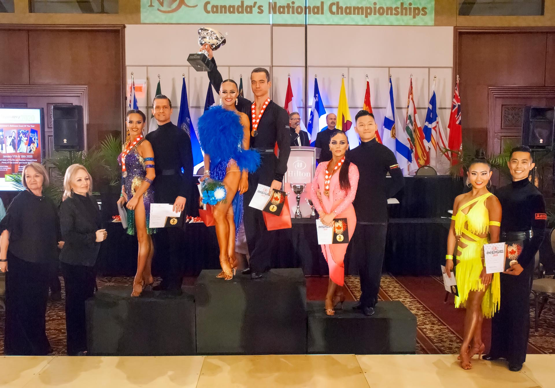 Gagnants du Championnat Canadien Professionnel Latin 2019